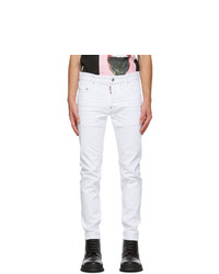 DSQUARED2 White Bull Skater Jeans