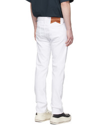Rhude White Classic Fit Jeans
