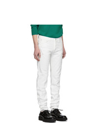 Givenchy White Distressed Jeans