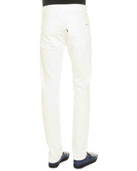 Tomas Maier White Five Pocket Jeans