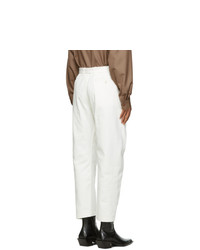 Lemaire White Heavy Twisted Jeans