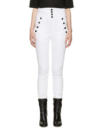 Isabel Marant White High Rise Marvin Jeans