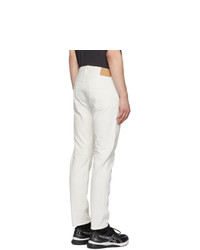 Jeanerica White Organic Tm005 Tapered Jeans