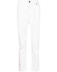 Emporio Armani White Slim Cut Jeans