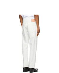 Acne Studios White Straight Fit Jeans