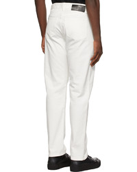 AMI Alexandre Mattiussi White Straight Fit Jeans