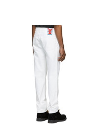 Adaptation White Straight Jeans