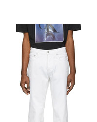 Adaptation White Straight Jeans