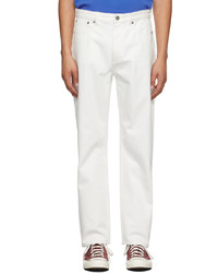 A.P.C. White Suzanne Koller Edition Harbor Jeans