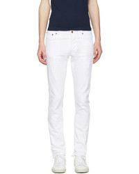 Nudie Jeans White Tilted Tor Jeans