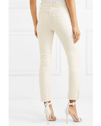 Brock Collection Wright Cropped High Rise Straight Leg Jeans