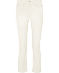 Brock Collection Wright Cropped High Rise Straight Leg Jeans