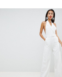 Asos Tall Asos Design Tall Tux Jumpsuit With Wide Leg