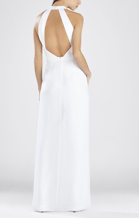 Bcbgmaxazria white hot sale jumpsuit