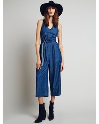 Free People Decca Chambray Jumpsuit