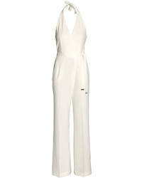 H&M Halterneck Jumpsuit White Ladies
