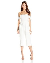 Lucca Couture Ballerina Off Shoulder Cropped Jumpsuit