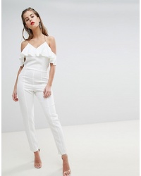 Morgan Strappy Jumpsuit With Frill Detail