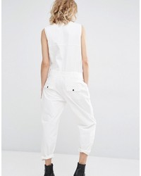 Mango Tailored Belted Jumpsuit
