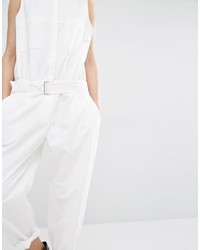 Mango Tailored Belted Jumpsuit
