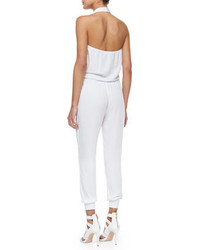Young Fabulous And Broke Adrianna Halter Jumpsuit White
