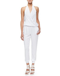 Young Fabulous And Broke Adrianna Halter Jumpsuit White