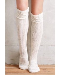 Anthropologie Cabled Over The Knee Boot Socks