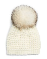 KYI KYI Genuine Fox Pompom Hat