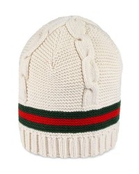 Gucci Liom Cable Knit Beanie