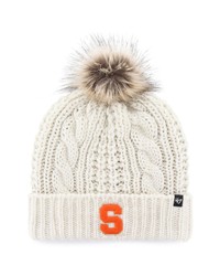 '47 White Syracuse Orange Meeko Cuffed Knit Hat With Pom At Nordstrom