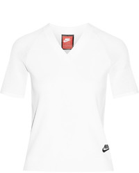 Nike Tech Knit Stretch Jersey Top White