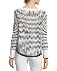 Rag & Bone Daniela Cable Knit Sweater White