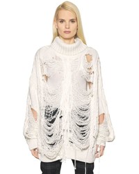 Faith Connexion Destroyed Cable Knit Sweater