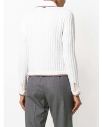 Thom Browne Cable Knit Cardigan Jacket