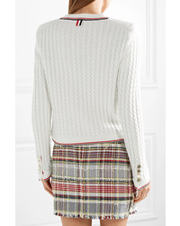 Thom Browne Cable Knit Wool Cardigan