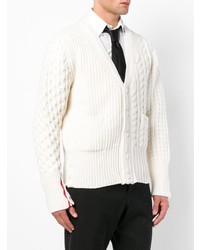 Thom Browne Striped Knit Cardigan