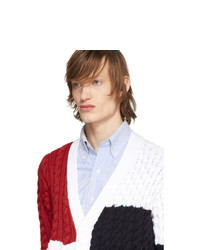 Thom Browne White Aran Funmix Cardigan