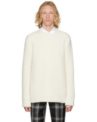Wooyoungmi Ivory Diagonal Knit Sweater
