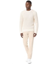 Vince Open Knit Crew Neck Sweater