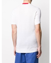 Maison Flaneur Contrast Cuff Knitted T Shirt