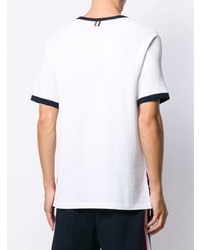 Thom Browne Seersucker Knit Ringer T Shirt
