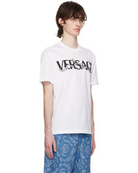 Versace White Barocco T Shirt