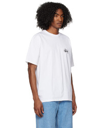 Stussy White Basic T Shirt