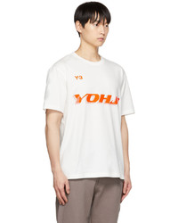 Y-3 White Bonded T Shirt