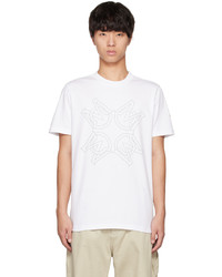 Moncler White Monogram T Shirt