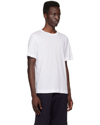 Dries Van Noten White Overlock Stitch T Shirt