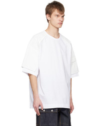 Juun.J White Paneled T Shirt