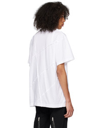 Comme Des Garcons Homme Plus White Paneled T Shirt