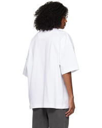 Juun.J White Sleeve Pocket T Shirt