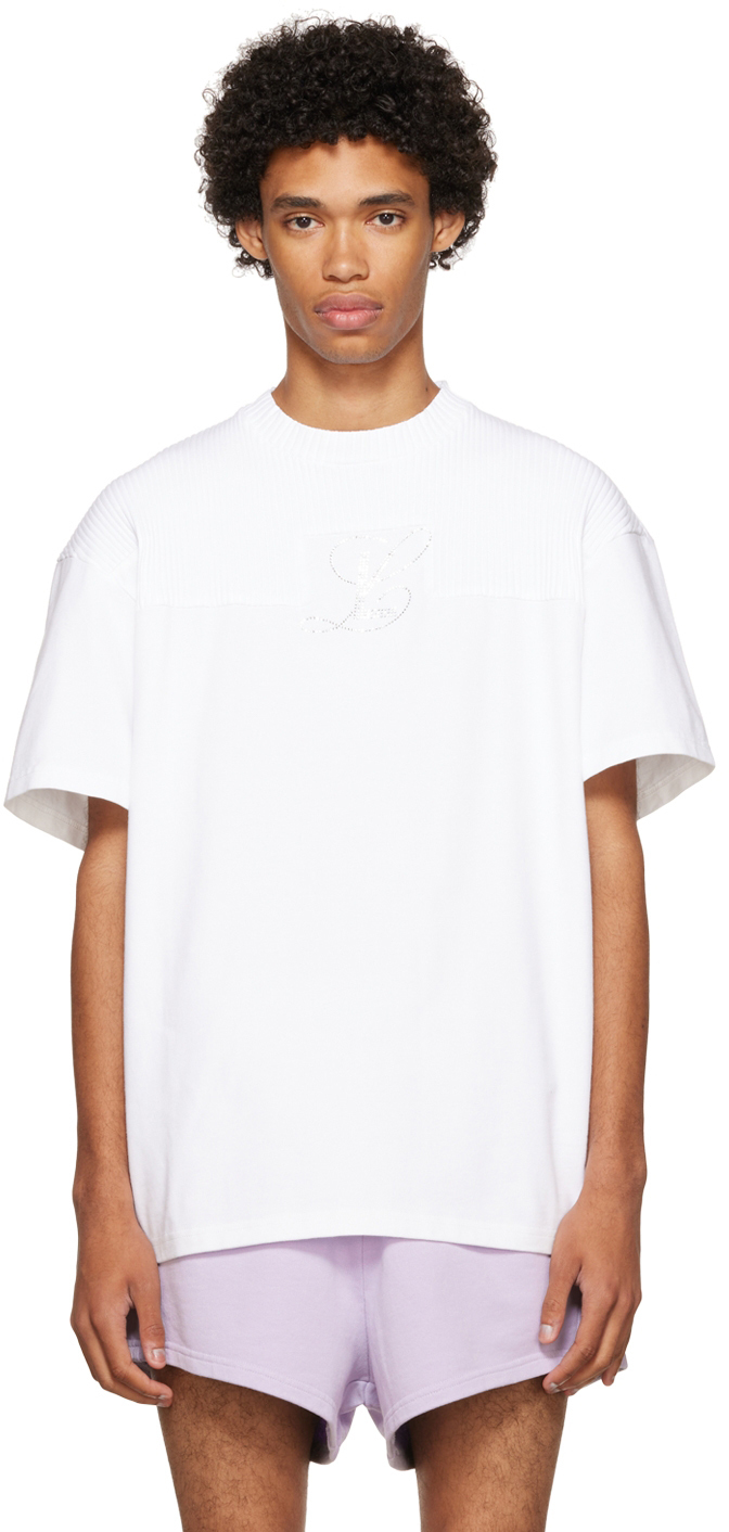 Luar White Swarovski T Shirt, $210 | SSENSE | Lookastic